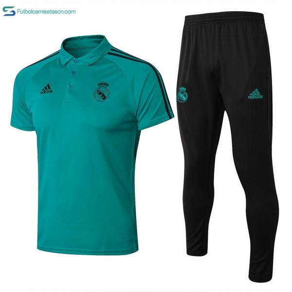 Polo Real Madrid Conjunto Completo 2017/18 Verde